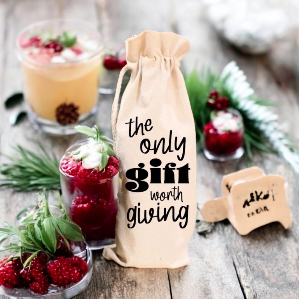 The only gift worth giving Wine Bag